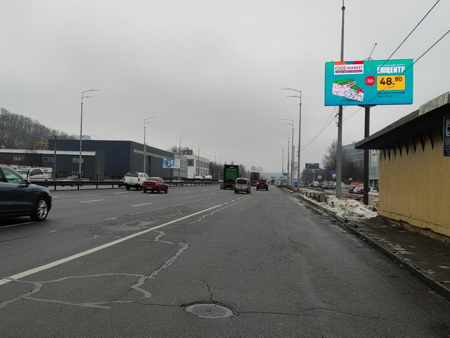 Цифрова панель 6x3,  Столичне шосе 4, (700 м до розв'язки з пр-том Науки),  рух до центру міста