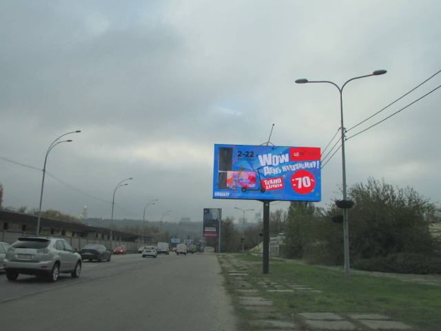 Цифрова панель 6x3,  Броварський проспект, М"Гідропарк", рух до центру міста