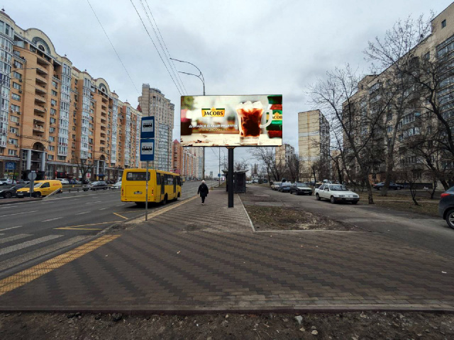 Цифрова панель 6x3,  Івасюка В. пр-кт (Г. Сталінграду), 3/12 (світлофор)  рух до пр-ту С. Бандери