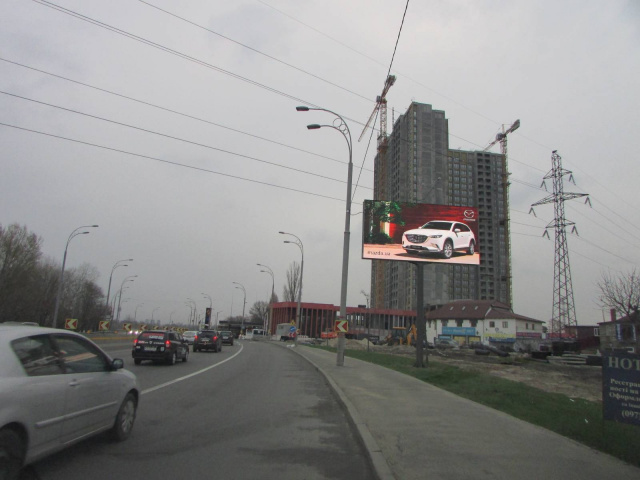 Цифрова панель 6x3,  Набережно-Рибальська вул.(200 метрів від ТРЦ "Блокбастер Молл", рух в напрямку центру міста)