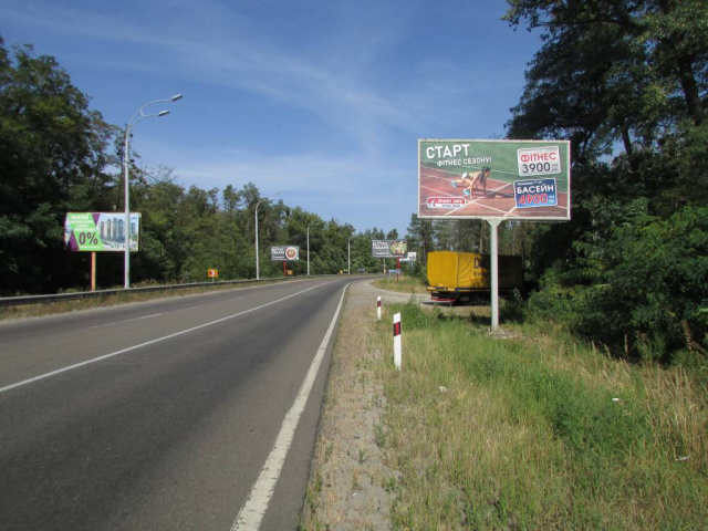 Щит 6x3,  Мінське шосе (Р02), міська смуга, рух в напрямку Нові Петрівці